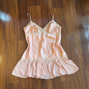 Blush Chemise with Lace Accents